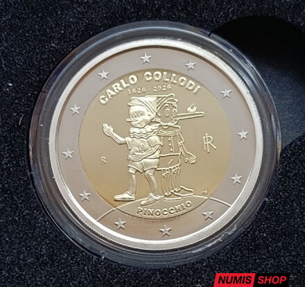 Taliansko 2 euro 2026 - Carlo Collodi - Pinocchio - PROOF