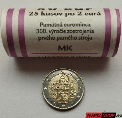 Slovensko 2 euro 2022 - Potterov stroj - rolka / roll