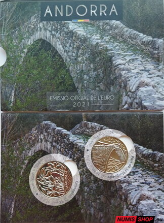 Andorra 2 x 1,25 euro 2021 - Grandalla a Pont de la Margineda - BU