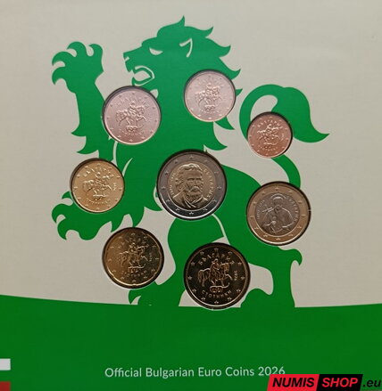 Sada Bulharsko 2026 - 1 cent - 2 euro - folder