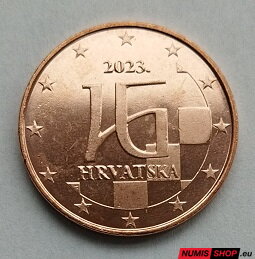 1 cent Chorvátsko 2023 - UNC
