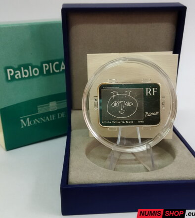 Francúzsko 10 eur 2010 - Pablo Picasso - PROOF Francúzsko 10 eur 2010 - Pablo Picasso - PROOF