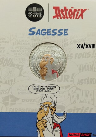 Francúzsko 10 euro 2022 - Asterix - Múdrosť - COLOR - 15/18