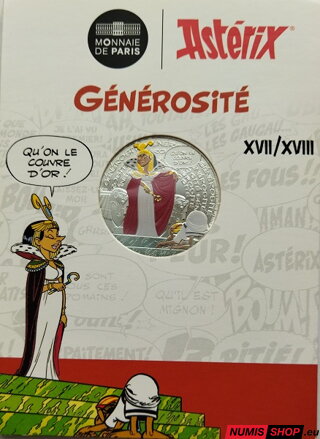Francúzsko 10 euro 2022 - Asterix - Štedrosť - COLOR - 17/18