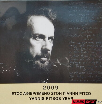 Sada Grécko 2009 - Yanis Ritsos (3,88 + 10 euro Ag)
