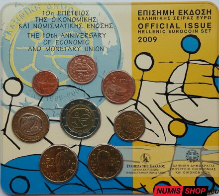 Sada Grécko 2009 - EMU (pamätné 2-euro) - blister
