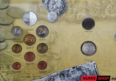 Sada Holandsko 2003 - Holandská východoindická spoločnosť VI + žetón (Ag900, 12g)