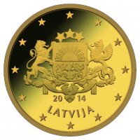 50 cent Lotyšsko 2014 - UNC 