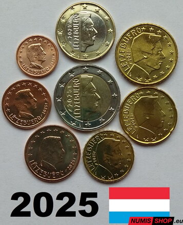 Sada Luxembursko 2025 - 1 cent - 2 euro - UNC 
