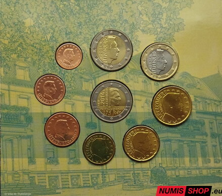 Sada Luxembursko 2014 Dudelange + pamätné 2 euro Jean