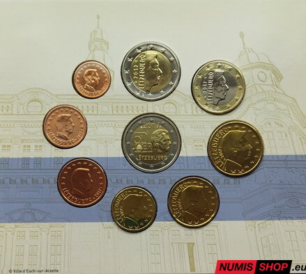 Sada Luxembursko 2017 Esch-sur-Alzette + pamätné 2 euro Vojenská služba