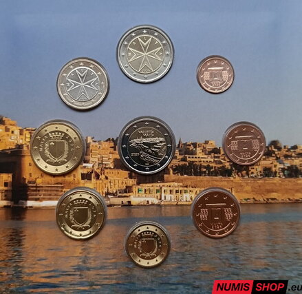Sada Malta 2026 + pamätné 2 euro Valletta