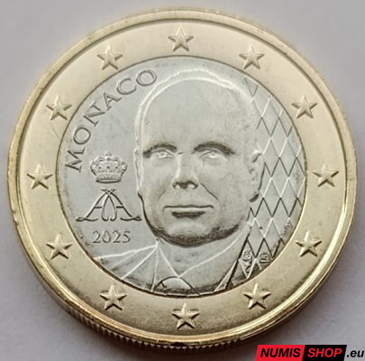 Monako 1 euro 2025 - UNC (nový dizajn)