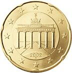20 cent Nemecko 2002 - F - UNC 