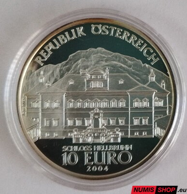 10 eur Rakúsko 2004 - Rakúsko a jeho ľudia - Zámok Hellbrunn - PROOF
