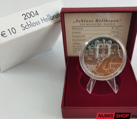 10 eur Rakúsko 2004 - Rakúsko a jeho ľudia - Zámok Hellbrunn - PROOF