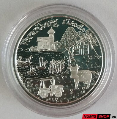 10 eur Rakúsko 2013 - Rakúske krajiny - Vorarlberg - PROOF