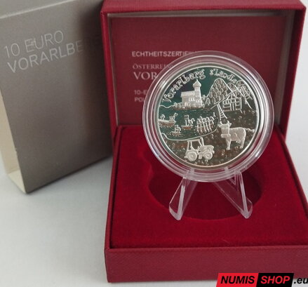 10 eur Rakúsko 2013 - Rakúske krajiny - Vorarlberg - PROOF