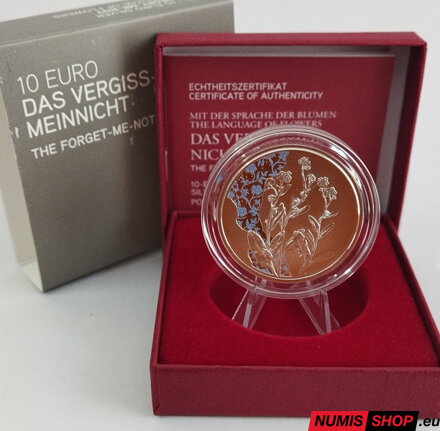 10 eur Rakúsko 2023 - Nezábudka - PROOF