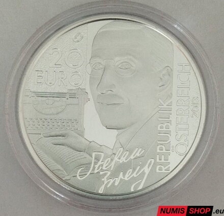 Rakúsko 20 eur 2013 - Stefan Zweig - PROOF