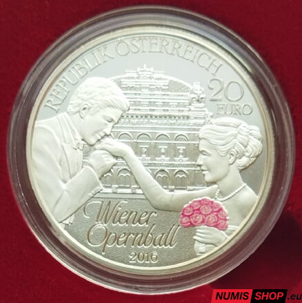 Rakúsko 20 eur 2016 - Wiener Opernball - PROOF