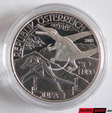 Rakúsko 20 eur 2013 - Život na zemi - Jura - PROOF