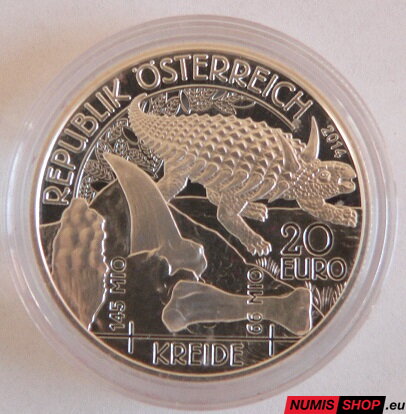 Rakúsko 20 eur 2014 - Život na zemi - Krieda - PROOF