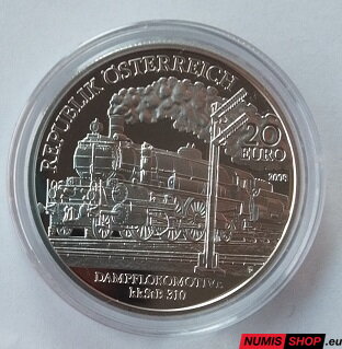 Rakúsko 20 eur 2008 - Rakúske železnice 3/6 - Belle Epoque - PROOF
