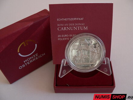 Rakúsko 20 eur 2011 - Rím na Dunaji 3/6 - Carnuntum - PROOF