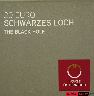 Rakúsko 20 eur 2022 - The Uncharted Universe - The Black Hole - PROOF