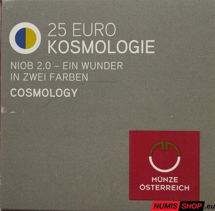 Rakúsko 25 eur NIOB 2015 - Cosmologie