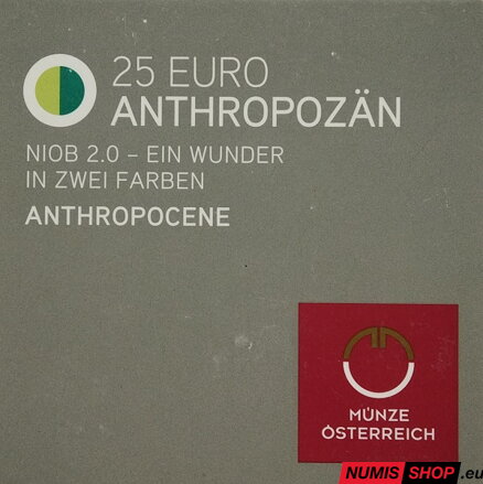 Rakúsko 25 eur NIOB 2018 - Anthropocene