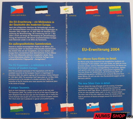 5 eur Rakúsko 2004 - Rozšírenie EÚ - folder