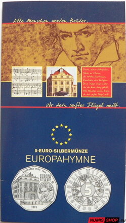 5 eur Rakúsko 2005 - Európska hymna - folder