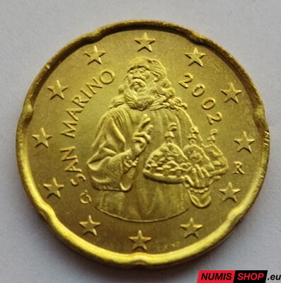20 cent San Maríno 2002 - UNC 