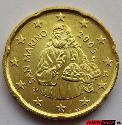 20 cent San Maríno 2005 - UNC 
