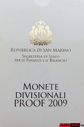 San Maríno sada 2009 - 3,88 eura - PROOF San Maríno sada 2009 - 3,88 eura - PROOF