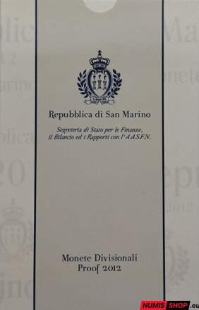 San Maríno sada 2012 - 3,88 eura + 2 euro 10 rokov euro - PROOF