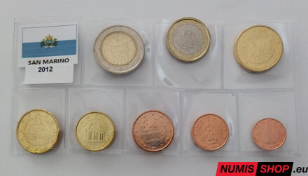 San Maríno 2012 - 1 cent až 2 euro - UNC