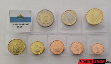 San Maríno 2013 - 1 cent až 2 euro - UNC