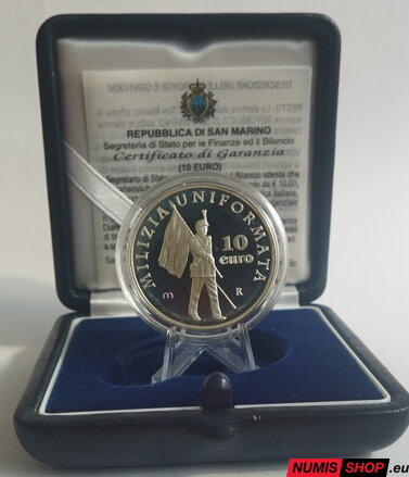 10 euro San Marino 2005 - Milizia Uniformata - PROOF