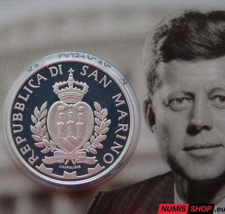 5 euro San Marino 2013 - J. F. Kennedy - PROOF