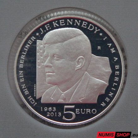 5 euro San Marino 2013 - J. F. Kennedy - PROOF