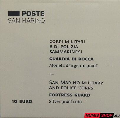 10 euro San Marino 2024 - Fortress guard - PROOF