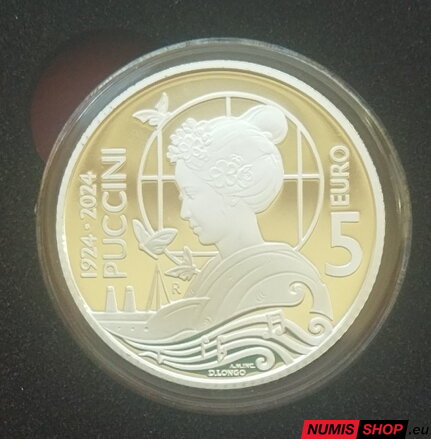 5 euro San Marino 2024 - Giacomo Puccini - PROOF