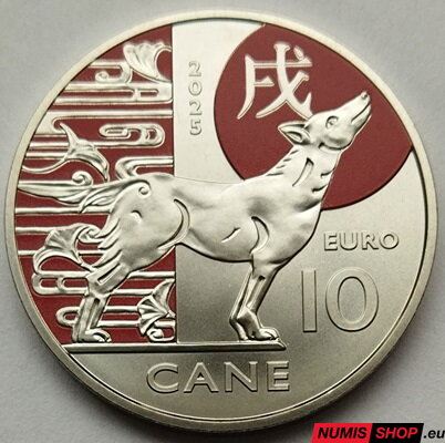 10 euro San Marino 2025 - Chinese Lunar - Cane (Pes)