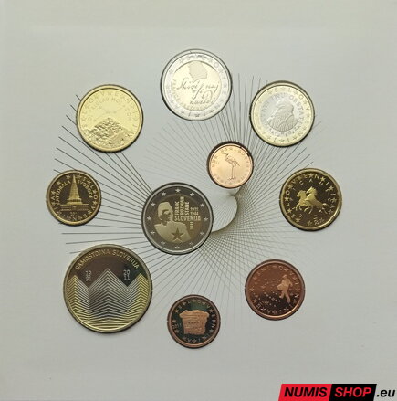 Sada Slovinsko 2011 + 2 euro + 3 euro - PROOF