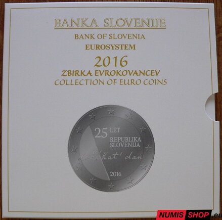 Sada Slovinsko 2016 + 2 euro + 3 euro