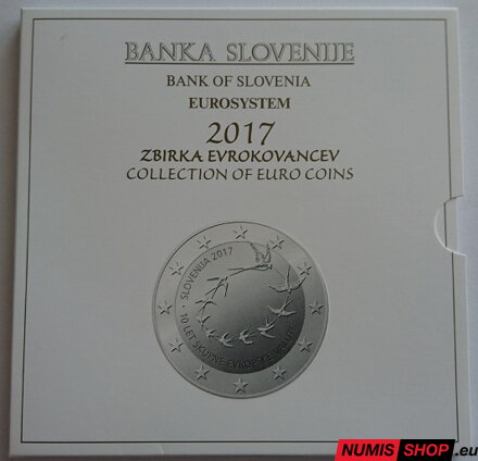 Sada Slovinsko 2017 + 2 euro + 3 euro - PROOF