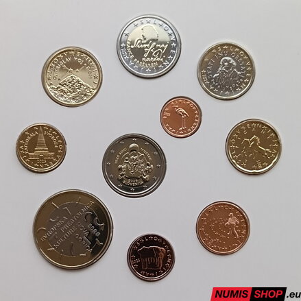 Sada Slovinsko 2025 + 2 euro + 3 euro